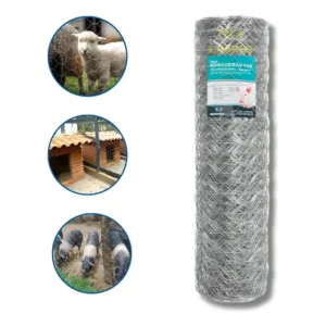 Tela Mangueirão Cerca Top Galvanizada Rolo 50m x 1,20m Aço Prateado