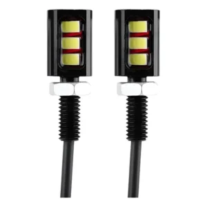 Led Para Placa Moto Carro Parafuso 3 Chip Led 2pçs