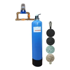 Filtro Água Poço Artesiano Globalfiltros GBF2M3VM Azul 2000L/h 3 Estágios