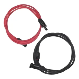 Cabo Solar 6mm 8m Preto + 8m Vermelho + Conector Mc4 Solar