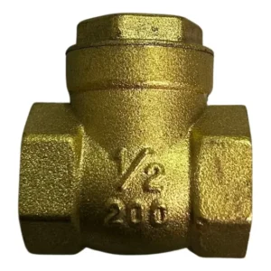 Válvula Retenção Horizontal Portinhola 1/2 Polegada Latão