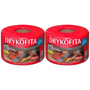 Kit 2 Fita Impermeabilizante Drykofita 10cm X 10m Dryko 1mm