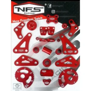 Kit 20 Peças Anodizadas Crf 250f Vermelho Nfs Racing