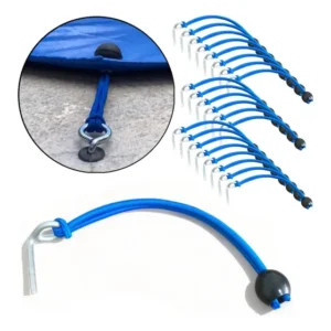 Pino + Extensor Azul P/ Fixar Capa Lona Em Piscina 50 Peças