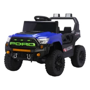 Carro Elétrico Infantil Jipe Trail Boss 12V Azul com Controle Remoto Bang Toys