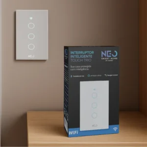 Interruptor Inteligente Smart Wi-fi 2.4 Ghz Alexa Google 3 Botões 4x2 Bivolt Branco Cod: 291990392 Neo Avant