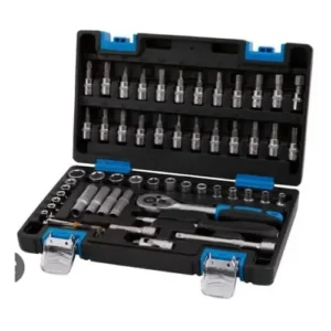 Jogo De Soquetes E Acessórios 1/4 Pol. 57 Peças Com Maleta NELL XWT0057