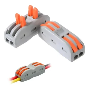 Kit 50 Conector Emenda Fio Cabo 2 Vias 32a 250v Compacto