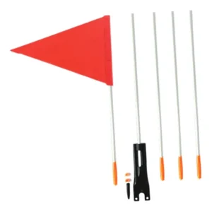 Bandeira De Segurança De Bicicleta Com Poste, Bandeira Laran