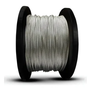 Rolo 100mts Cabo De Aço Galvanizado 1/16 1,59mm Alma De Aço