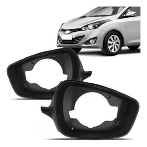 Aro Moldura Retrovisor Hb20 2012/2019 Mais Lente Com Base
