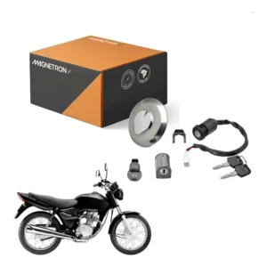 Kit Trava Chave Ignição Miolo P/ Honda Cg125 Fan 2005 À 2008