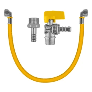 Kit 4 Metros Tubo Pex 16mm Multicamada Para Gás + Cotovelos + Registro Angular + Bico Espigão Adaptador