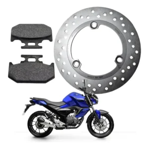 Disco De Freio Traseiro Yamaha Fz-15 Fazer + Pastilhas Freio