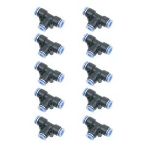 10 Un Conexão União Emenda Tee Redução 8x6 Mm Pneumática
