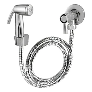 Ducha Higiênica Paradise Em Abs Para Banheiro Luxo Cromado Com Acionamento 1/4 De Voltas