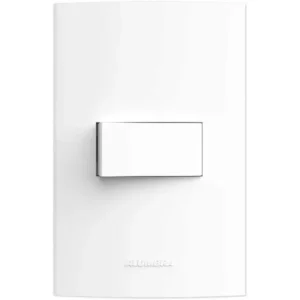 Conjunto Interruptor Paralelo 10A Alumbra Branco Inova Pro 85034 com Placa