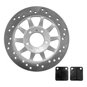 Disco Freio Titan 150 2005 2006 2007 2008 + Pastilha Freio