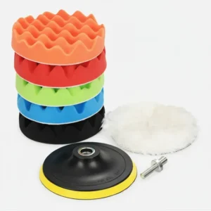 Kit Polimento Automotivo 8 Peças Reutilizavel Furadeira