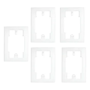 Kit 5 Pçs - Prolongador Para Caixa 4x2 Margirius Cor Branco
