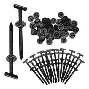 50 unidades de abraçadeiras universais de nylon, novas abraçadeiras multifuncionais de nylon com design de pinos e botões, fivela multifuncional, para carroceria de carro, para reparos diários.