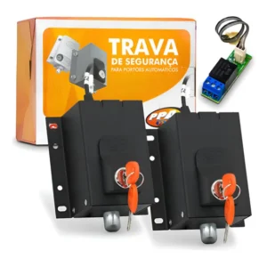 Kit 02 Trava Dog Alta Performance Steel Custom 220v + Relé Preta