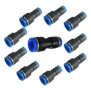 União Emenda Redução 8mmx6mm Pneumática Engate Kit 10 Peças