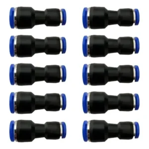 10pçs - Conexão Emenda Pneumática União Redução 12mm X 8mm
