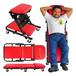 Banco Esteira Mecânico 2x1 Dobrável Até 150kg Rodinhas 360°