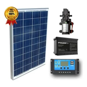 Kit Bomba Dágua 12v + Placa Solar 60w + Controlador+ Bateria