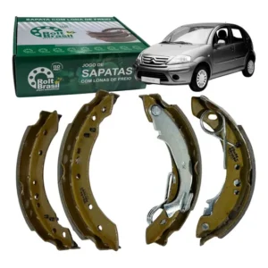 Jogo Sapata Freio Traseiro C3 1.4 1.6 2002-2010