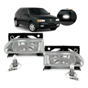 Par Farol Milha Auxiliar Gol G2 Bola 95 96 97 98 + Lâmpadas