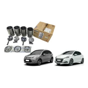 Kit Motor Pistão Anéis E Camisa 208 Novo C3 1.5 8v Flex
