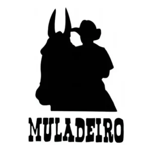 Lindo Adesivo Muladeiro Modelo M12 Muares Burro Para Veiculos Sitio Fazenda Carro Caminhonete Vidro Janela Demais