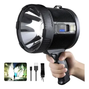 Um Refletor, Lanterna De Mão De 90000 Lúmens, Holofote Led