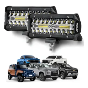 Par Farol Milha Led 17cm 240w Lentes 7d Cree Universal Top