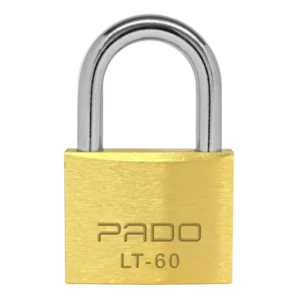 Cadeado Latão Maciço Lt-60mm Com 2 Chaves Pado Não Enferruja Cor Dourado