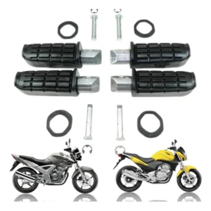 Kit 4 Pedaleiras Dianteira/traseira Cbx Twister/strada/cb300