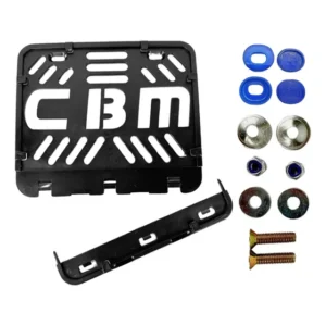 Suporte Protetor Placa Moto Mercosul Antifurto Cbm Plástico