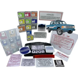 Adesivos Para D20 Motor Perkins, Kit Linha Até 89 Motor Q20b