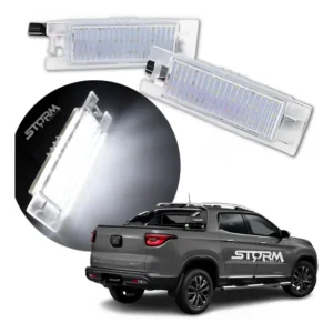 Lanterna Luz Placa Led Iluminação Branca Fiat Toro Par