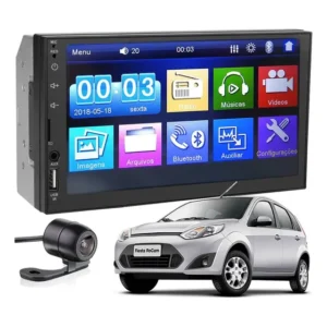 Central Multimídia 7" Ford Fiesta 2005-2011 MP5 Com Bluetooth E Câmera