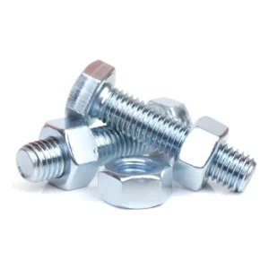 Kit Parafuso Sextavado 1/4" x 1.1/4" Com Porca Aço Carbono 100 Un