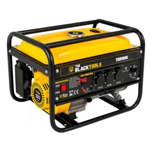 Gerador De Energia Bivolt A Gasolina 3,75kva Portátil 3600Rpm Cor Amarelo Capacidade De 15L Monofásico The Black Tools