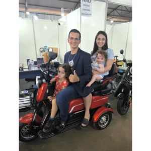 Triciclo Elétrico Fênix 750w - Família 2 Adultos + 1 Criança