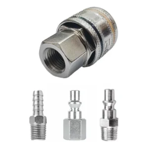 Kit Conexão Engate Rápido Compressor 1/4 + Pinos E Espigão