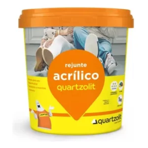 Rejunte Acrílico 1kg Quartzolit Palha para Cerâmicas e Porcelanatos