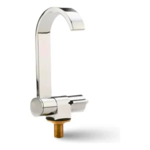 Torneira De Mesa Bico Fino 3/8 Dobrável Metal Cromado