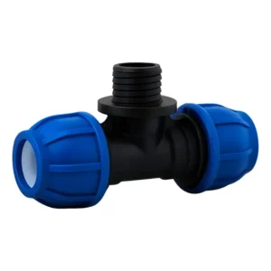 Tee Macho De Compressao 20mm X 1/2 Conexão Tubo Pp / Pead