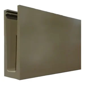 Perfil Guarda Corpo Infinity Sobrepor 3 Metros Bronze 1002